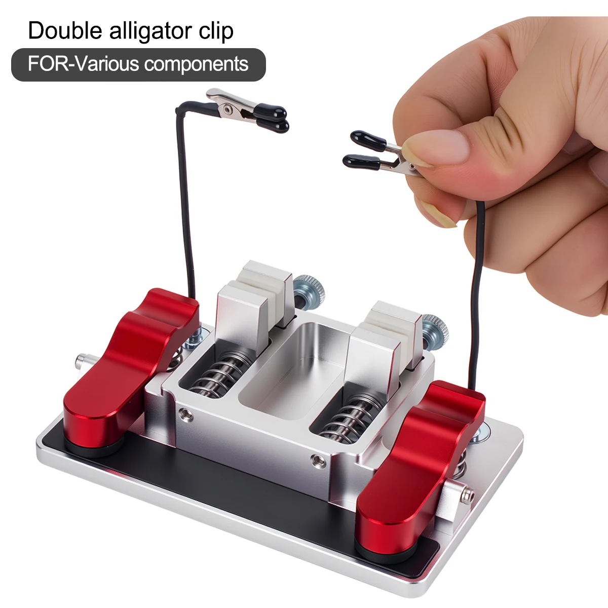 Multi-Function Helping Hands Soldering Station – Heat-Resistant Clamp with Alligator Clips for LED PCB Circuit Board Repair