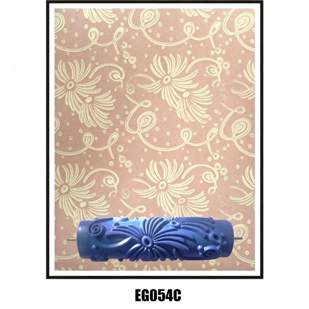 Smooth Coating Paint Roller Brush Texture Paint Tool Fine Detailing Patterned Paint Roller Rubber Roller Precision Printing
