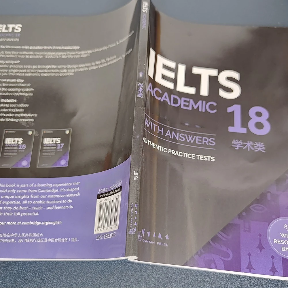 English Ielts 18/19 Academic Speaking Listening Reading Writing Study Book Workbook Authentic Practice Tests