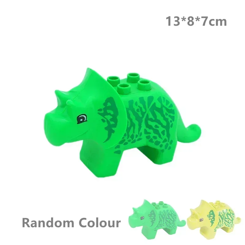 Grote bouwstenen Jurassic World Dinosaurussen Rex Figuren Zeedieren Compatibel Grote Bakstenen Educatief Kinderen Kinderspeelgoed