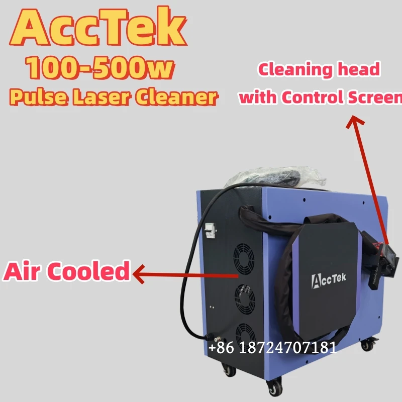 Old Wood Paint Remover 300w 500w Laser Metal Oxide Layer Cleaning Tools Pulse Lazer Cleaning Machine 1064nm
