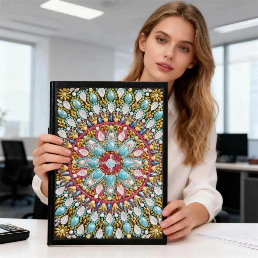 

Diamond Embroidery notebook New Arrivals Diary Book Sale DIY Crystal full drill 5D diamond painting mosaic round rhinestone