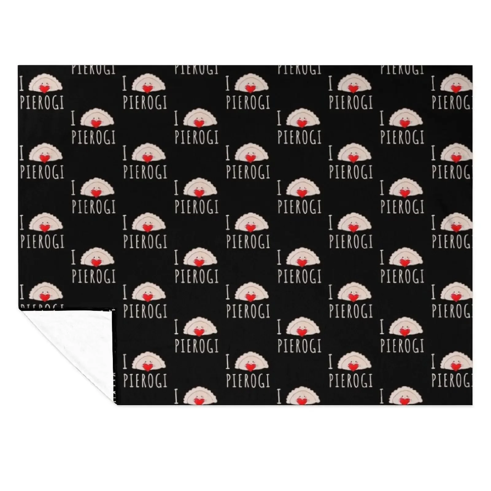 

I heart pierogi Throw Blanket Flannel Sofa Throw Hairys Summer Beddings Blankets