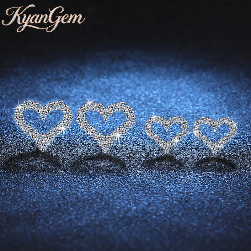 

Серьги-гвоздики KyanGem из золота 18 карат с бриллиантами, полностью усыпанные бриллиантами, платина PT950, серьги с муассанитом 0,5-1 карат, ювелирные изделия