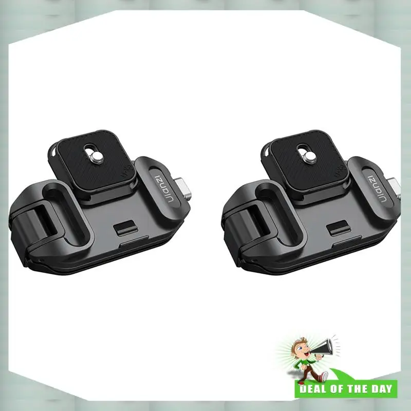 24-Hour Delivery 2X Ulanzi UKA07 Uka Quick-Release Clip Kit For Camera Compatible With F38 Top Plate For Backpack Backpack Clip