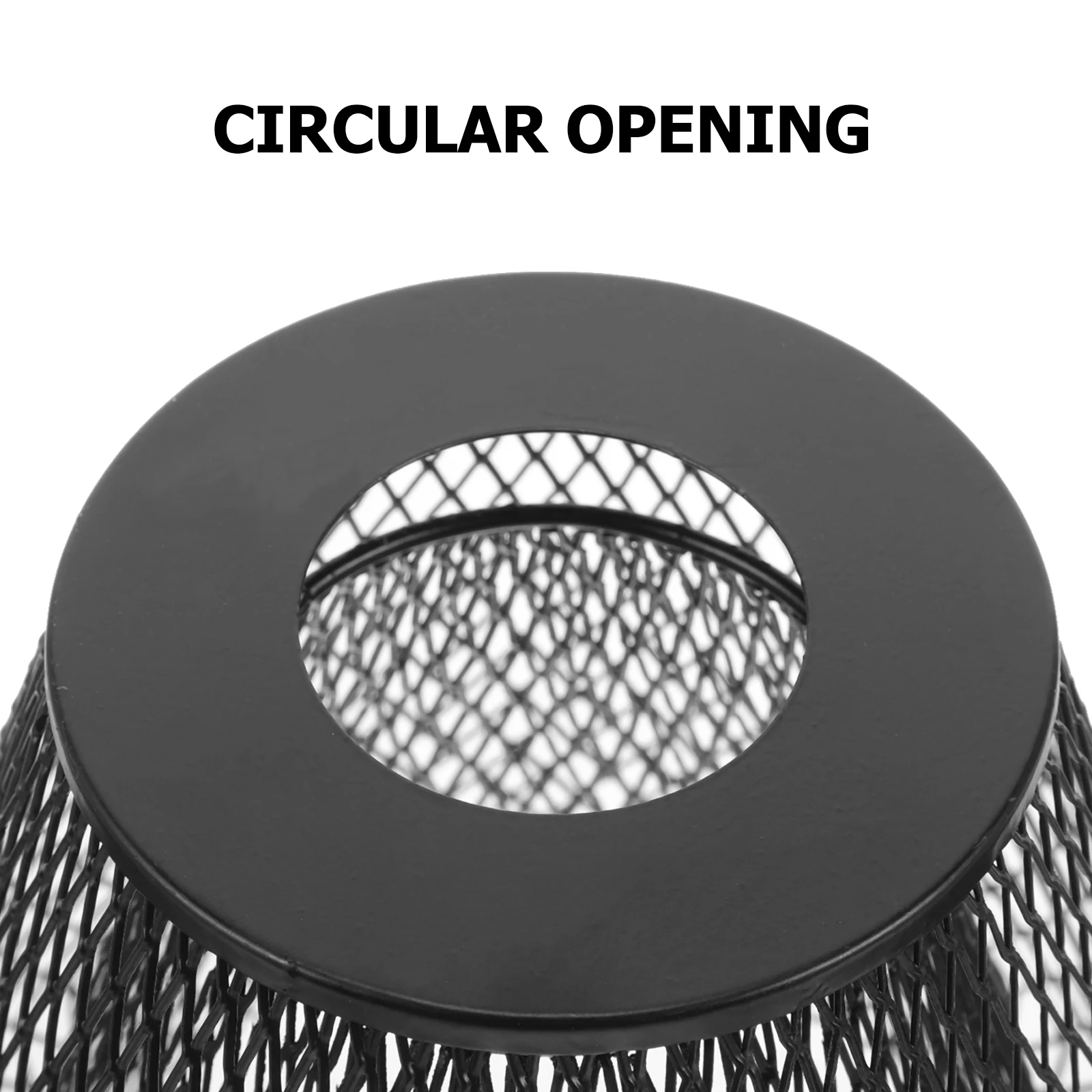 

Wrought Iron Chandelier Lampshade Hollow Metal Cage Pendant Shade Replacement For Hanging Ceiling Lamps Mesh Light Fixture Easy