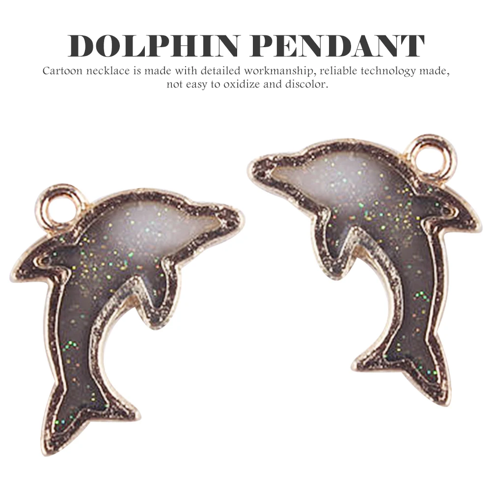 

Pendant Neck Chain Little Dolphin Necklace Animal Necklaces for Girls Ornament Miss