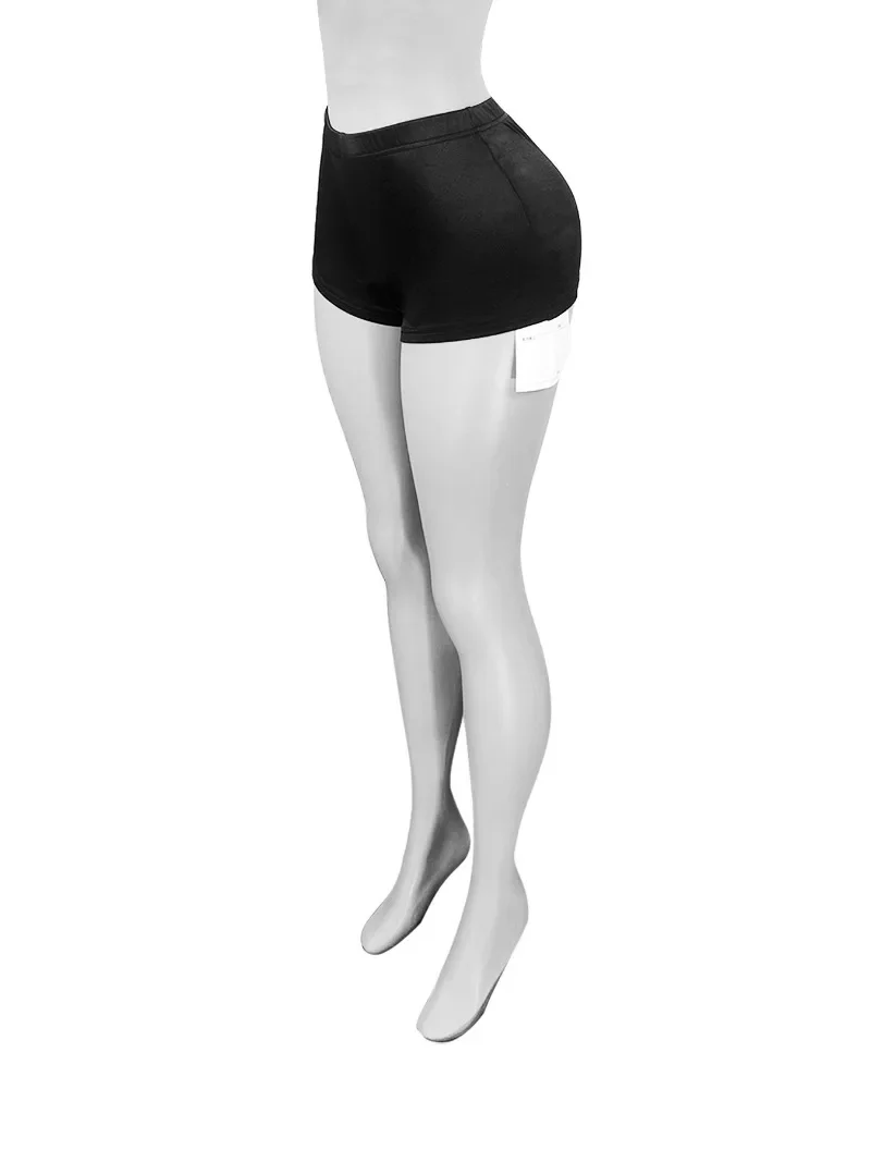 سراويل نسائية من الساتان الحريري الصلب موضة صيف 2025 سراويل ضيقة مثيرة بخصر مطاطي وأرداف خوخية ملابس نوادي سفلية ملابس خروج غير رسمية