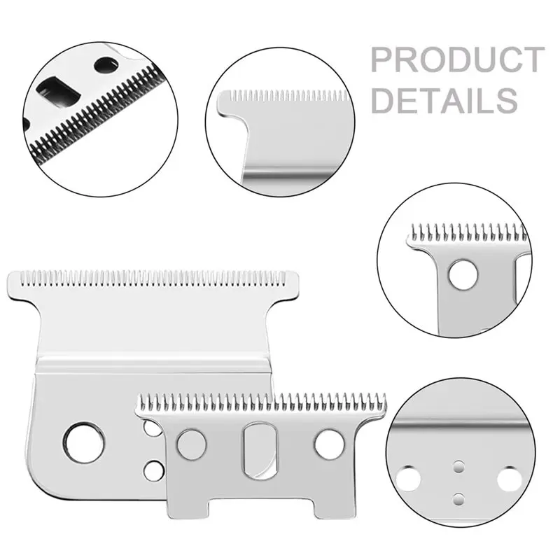 لـ Andis T Outliner متوافق مع 2 قطعة شفرات بديلة لقادين الشعر Andis 04710 04521