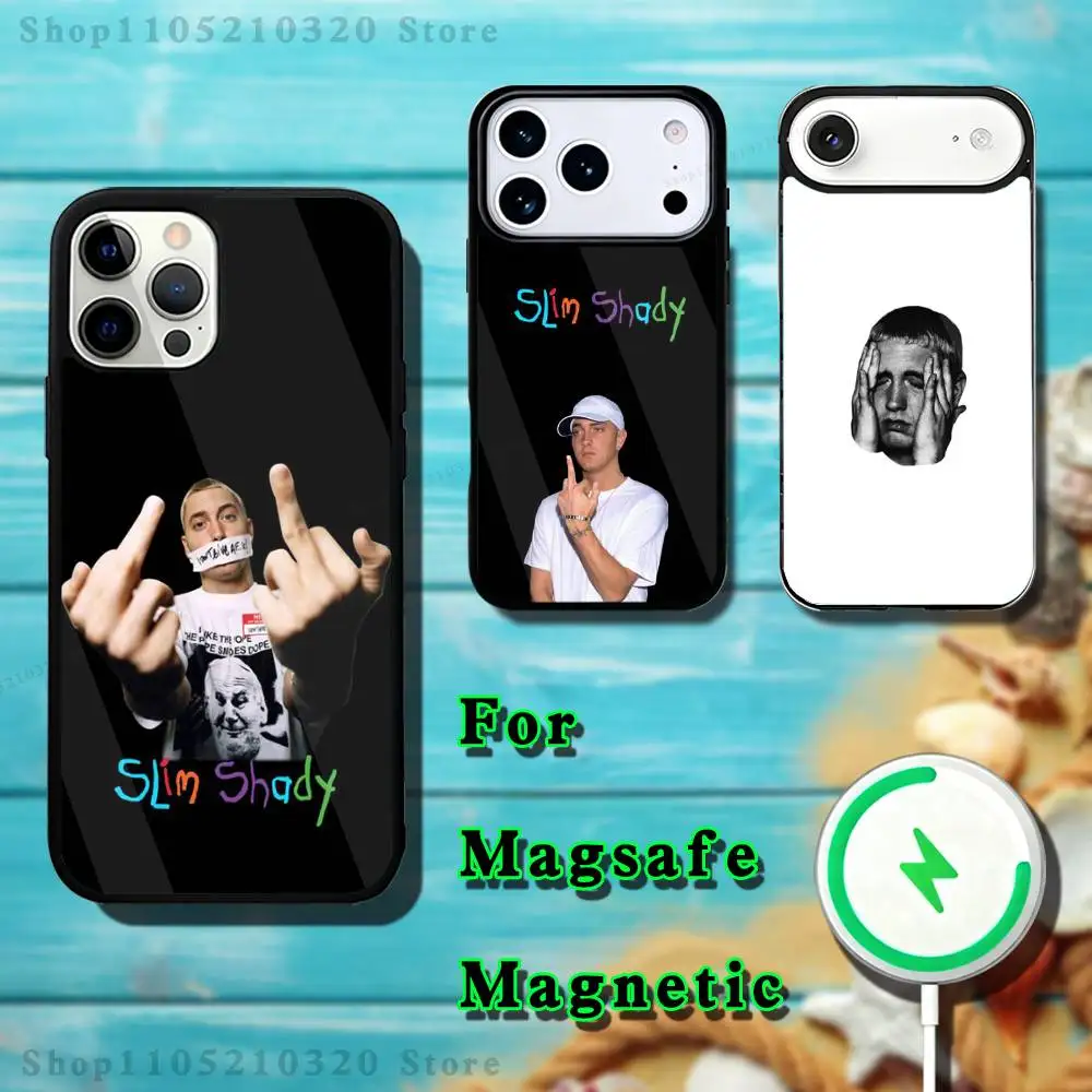 

Rapper E-Eminem Phone Case For iPhone 17,16,15,14,13,12,11,Pro,Max,Plus,Mini,SE4,E Magnetic Magsafe Wireless Charging