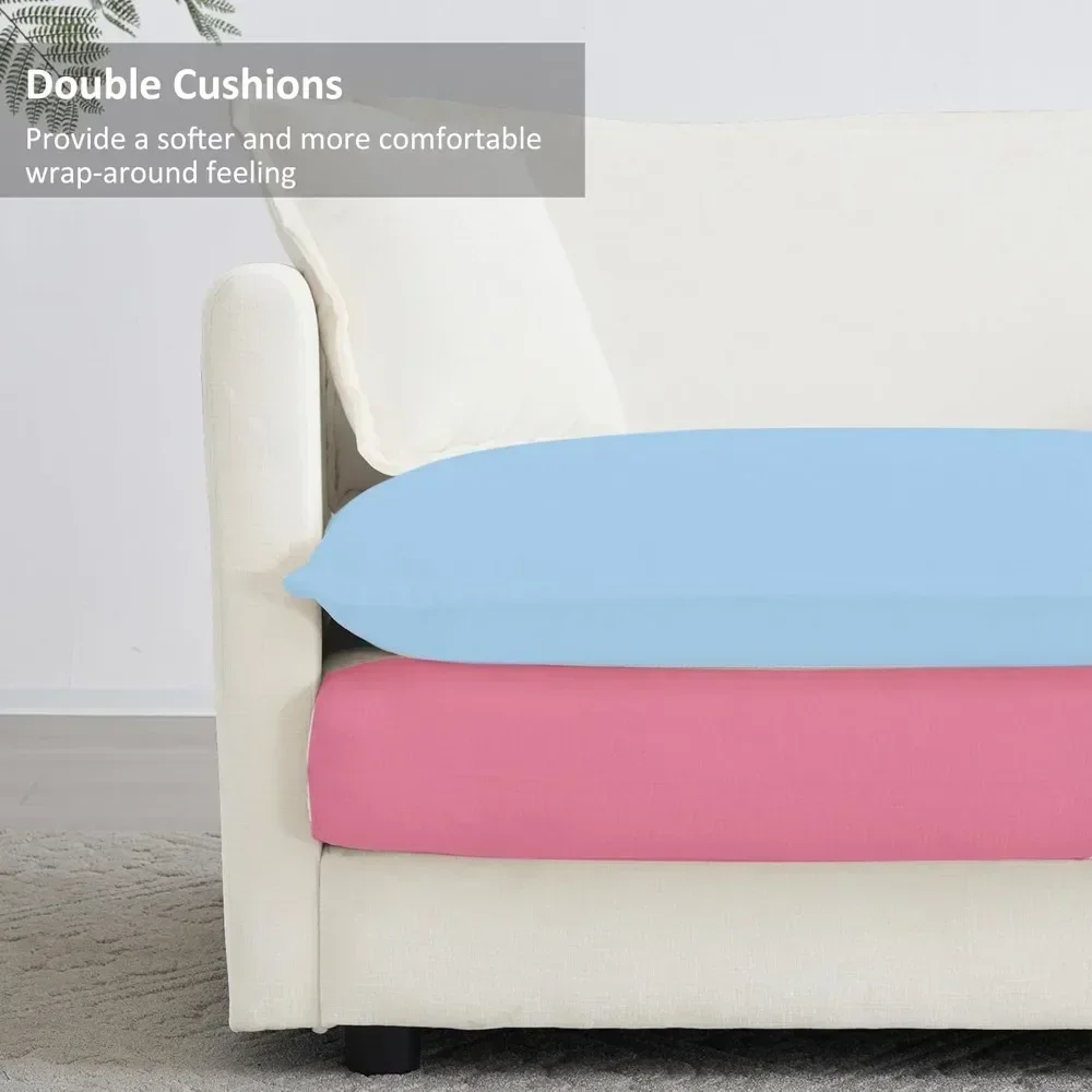 Sofá secional modular grande de 146 polegadas, sofá em nuvem, sofá grande em forma de U de chenille, sofá de assento profundo com chaise e almofadas reversíveis