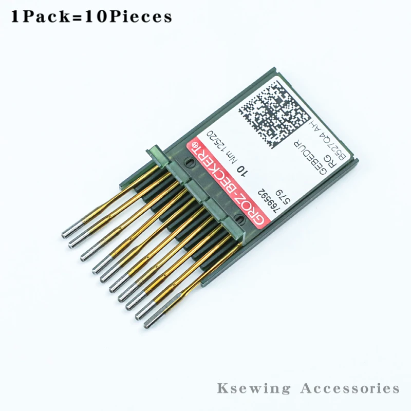 10PCS DOX558 GEBEDUR Heat Proof Titanium Groz-Beckert Needles For Keyhole Sewing Machine JUKI MEB-3200 BROTHER 980 Durkopp 558