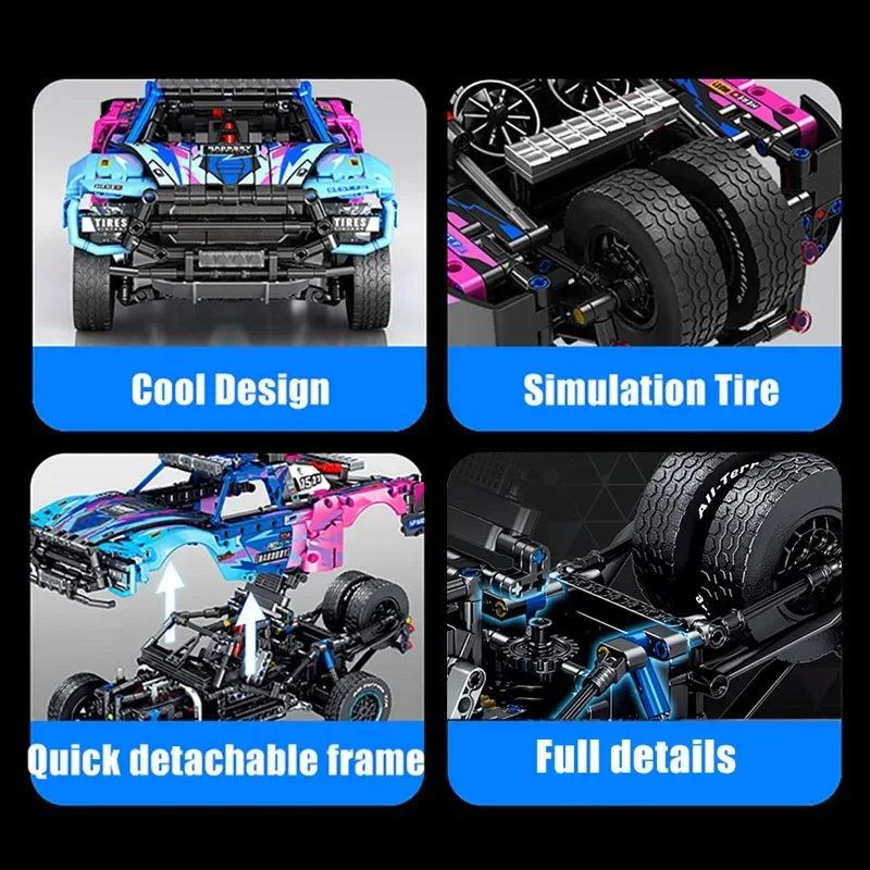 Technical Expert Off Road Sport Car Model Building Blocks City Mechanical Super Racing Vehicle Bricks Toys Children Gift 1341Pcs