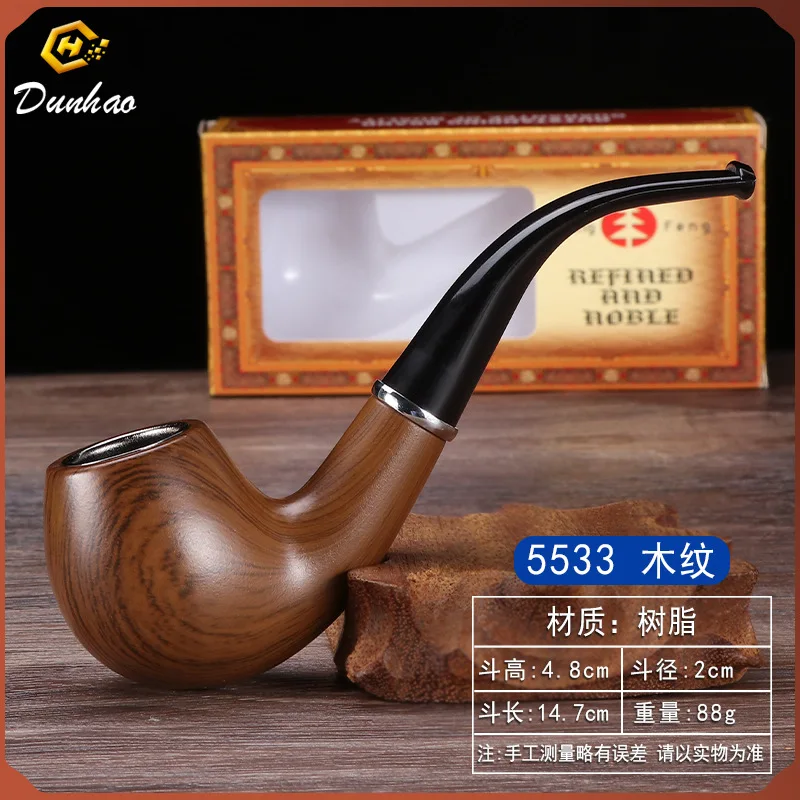 Resin Tobacco pipe Removable Bent Portable smoking pipe smoke accesoires gift for man