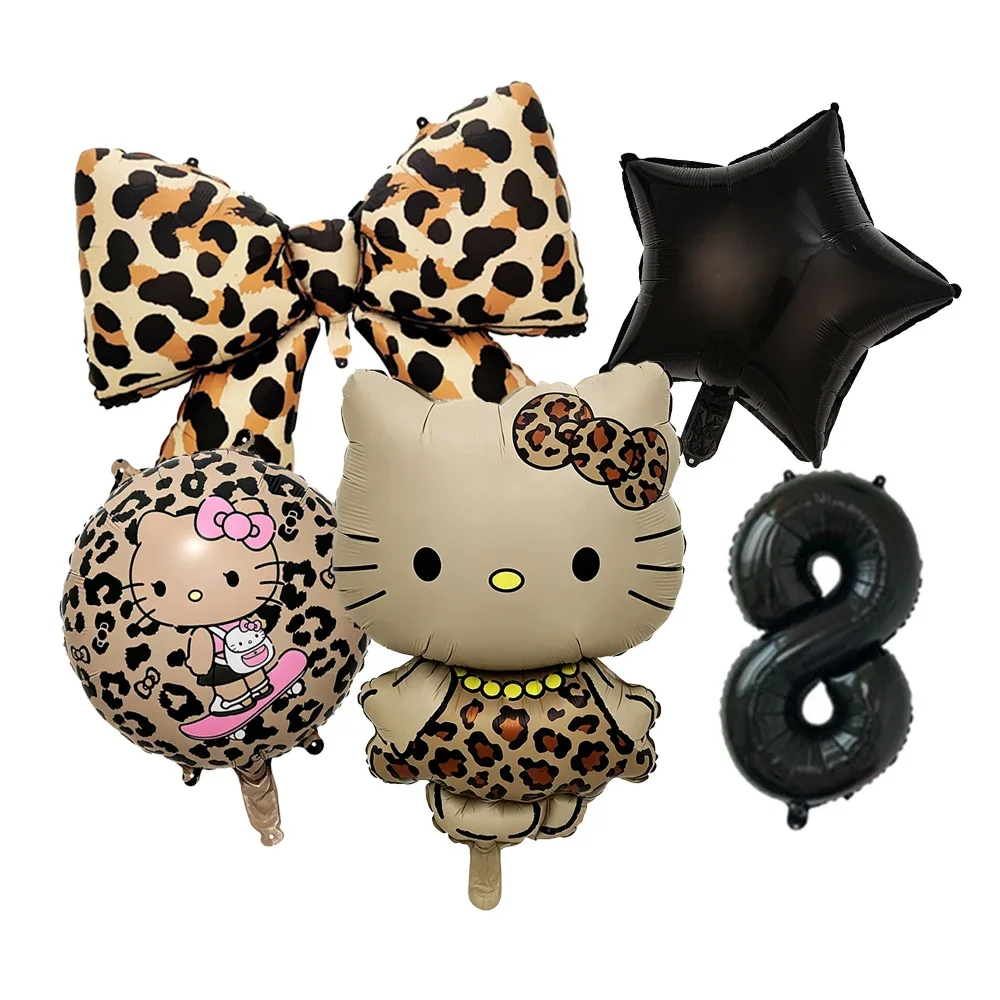 Cartoon Hello Kitty Themen-Tier-Zahlen-Folienballon-Set Kinder Geburtstag Konfetti Party Deko Zubehör Baby-Shower Spielzeug Geschenke – Detail 20