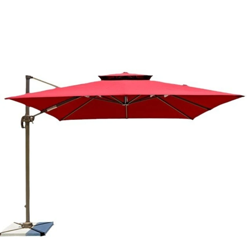 Aluminum alloy household courtyard outdoor parasol sun umbrella stall umbrella telescopic canopy