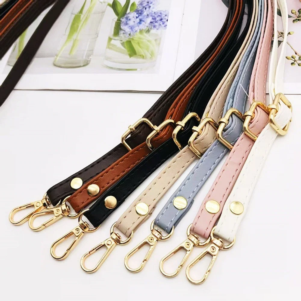 130cm PU Leather Bag Strap Long Adjustable Handbag Belt Replacement Bag Handheld Shoulder Straps For Women Bag Accessories