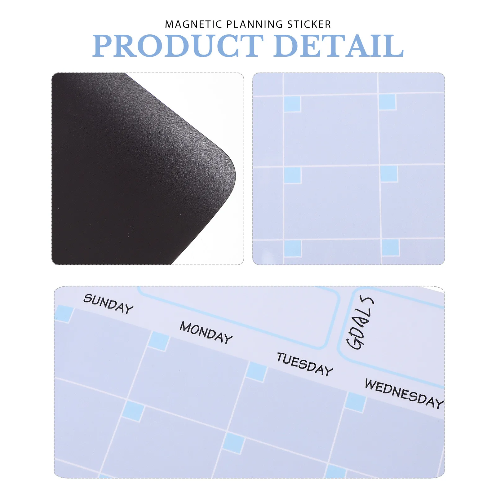 Magnetic Erasable Weekly Planner Calendar for Fridge Use Meal Schedule Notebook Diet Journal Fitness Tracker Refrigerator