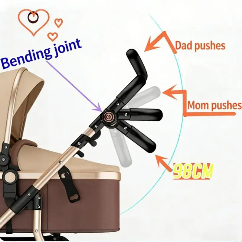 Universal Baby Strollers Folding Joint Adapter Plastic Pushchair Junctions For Easy Installation And Replacement A2UB