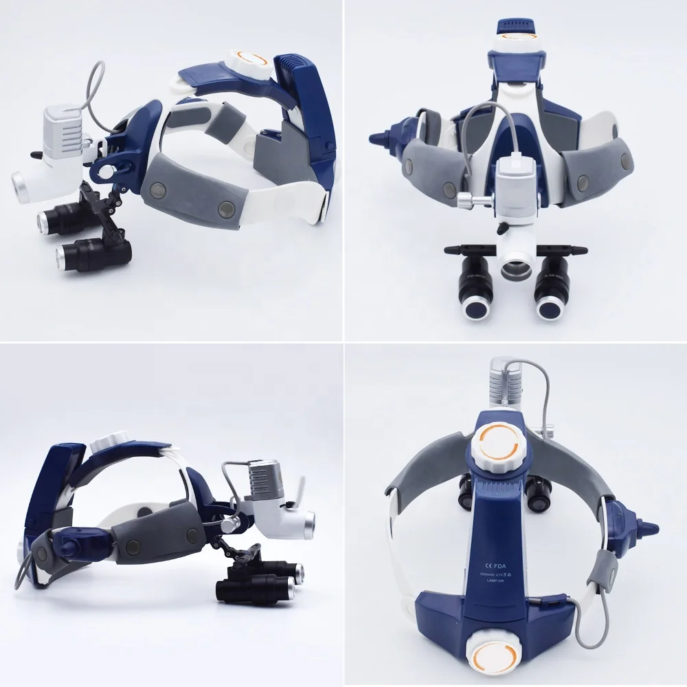 Top Configuration HF-205AY-2 Medical Surgery 5W LED High Brightness Headlight Dental Headlamp with Loupe Joint