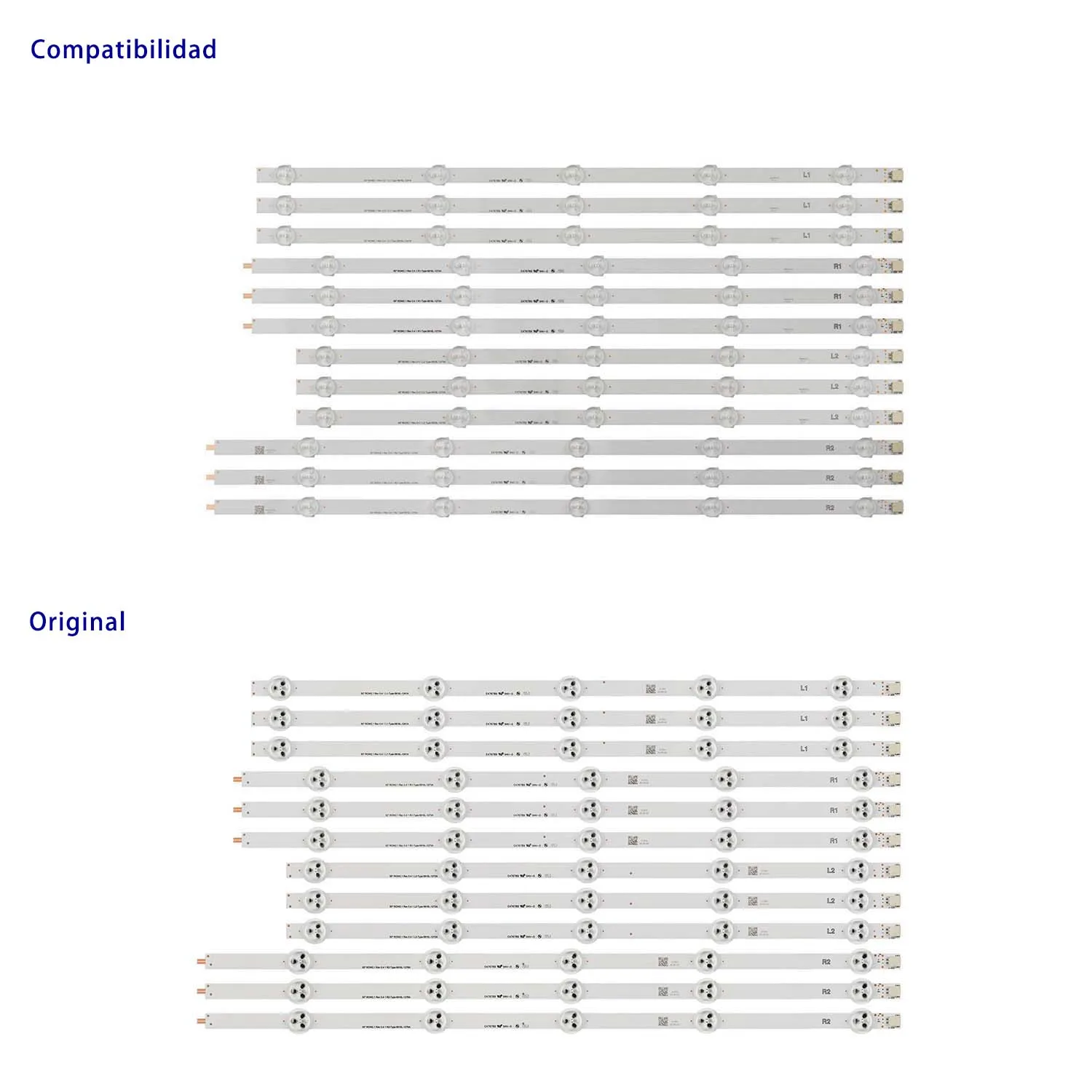 

120 шт./10 компл. светодиодная лента для TX-L50B6E TX-L50B6B TX-L50BL6E TX-L50BL6B TX-L50BLW6 TX-L50BL6Y TX-LR50B6 TX-L50BL6 TC-L50B6B