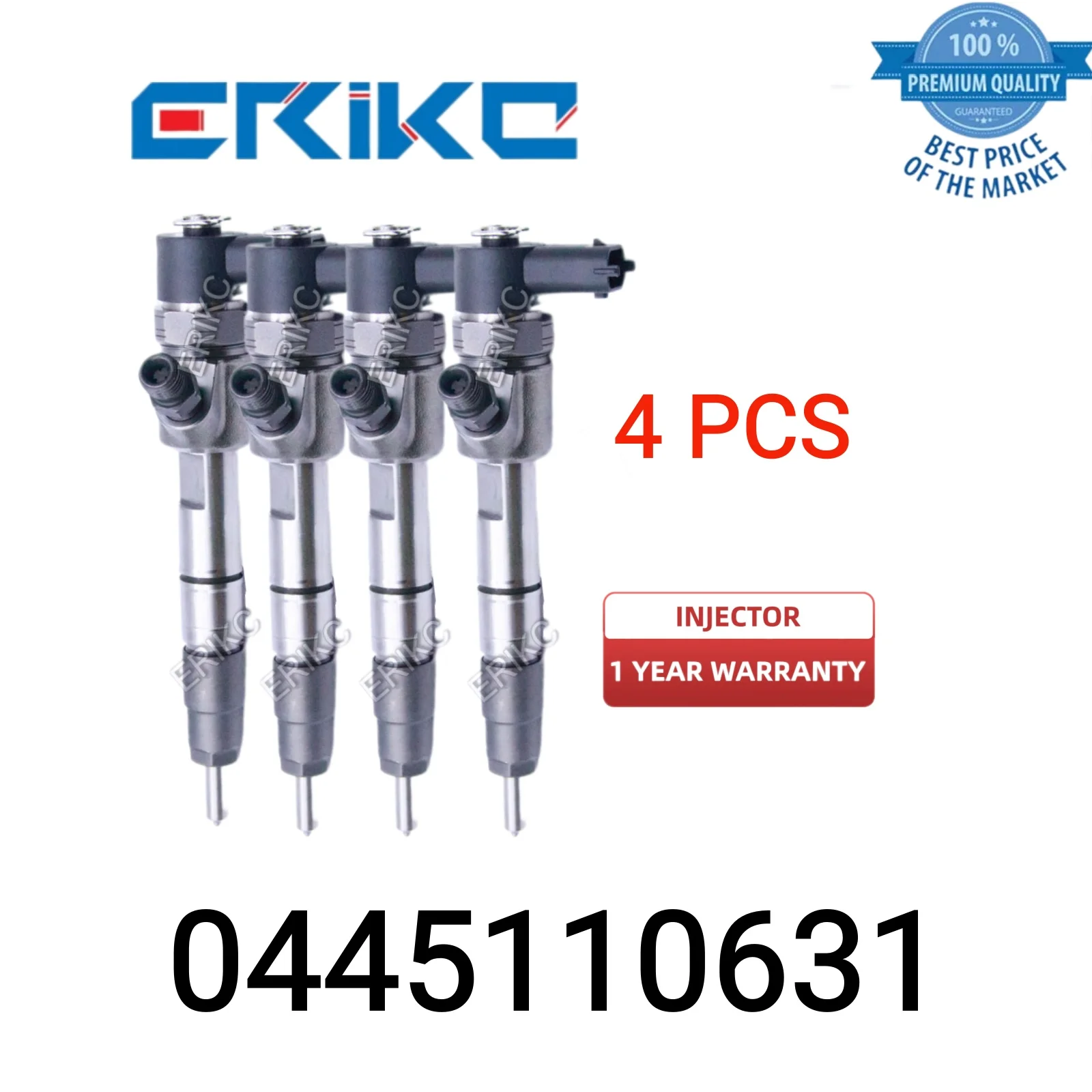 

4 PCS 0445110631 Nozzle Injector 0 445 110 631 Fuel Injector Assembly 0445 110 631 Jet Injector for JMC Collection