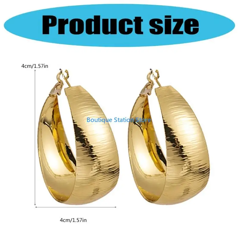 y55f مقنع يدوي أقراط الأبعاد الهندسية الإسقاط البيان بيان الأذن مجوهرات الحديد الملمس مثالي لمحبي الموضة الحاضر