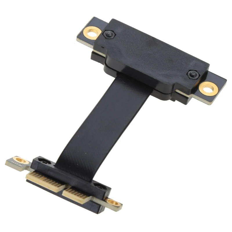 DN59 High-Speed PCIe 3.0 Extension Cable PCIE 1X to PCI-E 1X 90 Degree Angle Riser Adapter Cord - 5CM Length