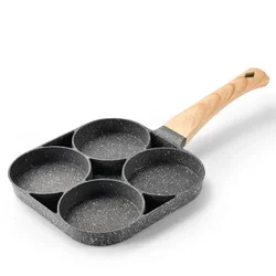 2023 New Egg Frying Pan Nonstick Pancake Pans 4-Cups Cookware Pancake Pan Egg Pan Suitable for Gas Stove Induction Cooker
