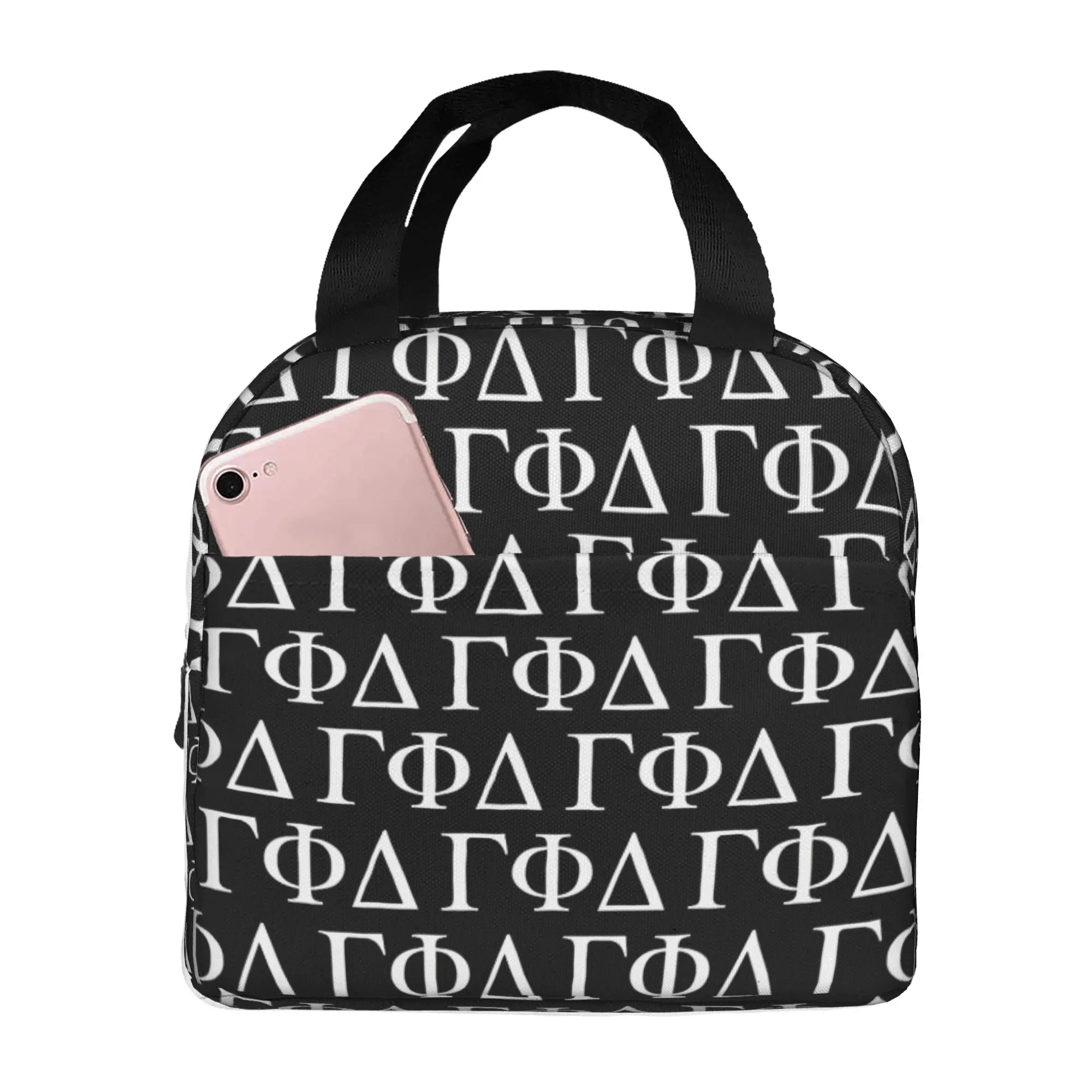 Gamma Phi Delta  Insulated Lunch Bags for Women African American Sorority  Resuable Cooler Thermal Bento Box School
