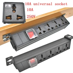 Desktop socket C14 port PDU power strip hidden Office Electrical Outlets1-11AC 10A Universal output socket No extension cable