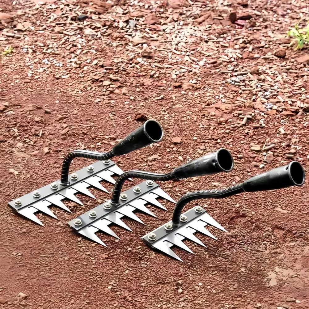 5/6/7/8 في سن المراهقة إزالة الأعشاب الضارة الحديد مسمار أشعل النار مجرفة معدنية قابلة للفصل لحديقة الزراعية الحراثة إزالة الأعشاب الضارة زراعة الخضروات القش مجرفة #3