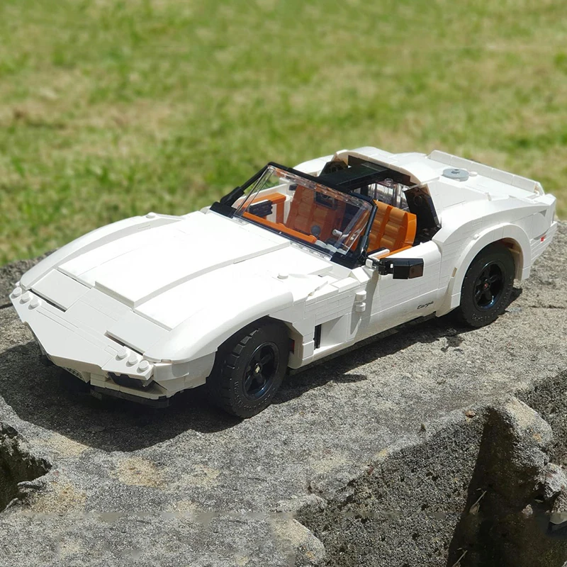 1254pcs MOC 95636 Retro Corvettee C3 Super กีฬารถรุ่น Compatible 10295 Building Block อิฐ DIY ของเล่น Chrismas ของขวัญเด็ก