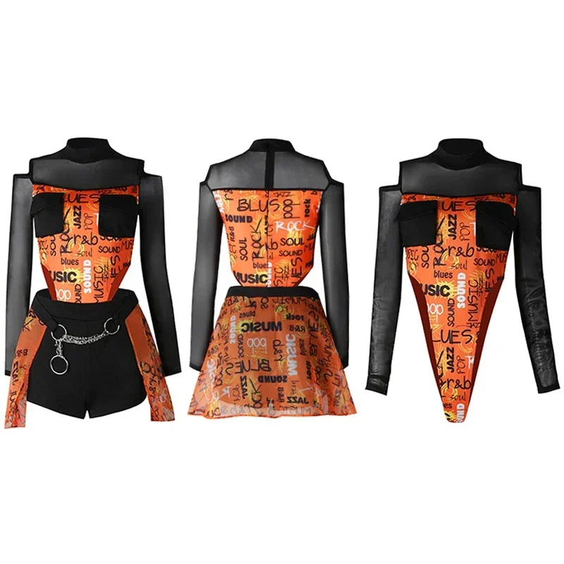 Tenues de danse Kpop sexy pour femmes, costume de danse jazz, vêtements de danse tricotés pour adultes, vêtements de performance Hip Hop, Y2K, discothèque, bar, DJ, nouveau