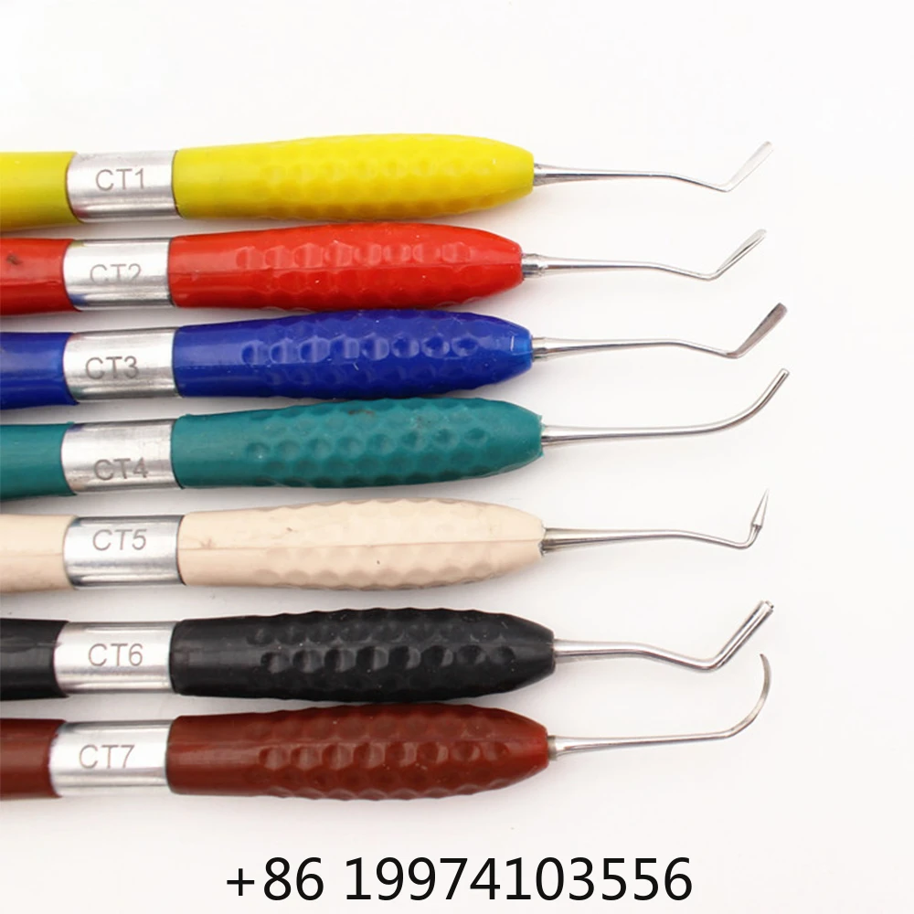 Composite Resin Packer Hand Plugger Dental Filling Instrument Non-Stick Titanium Coated Ergonomic Handle Restorative Dentistry