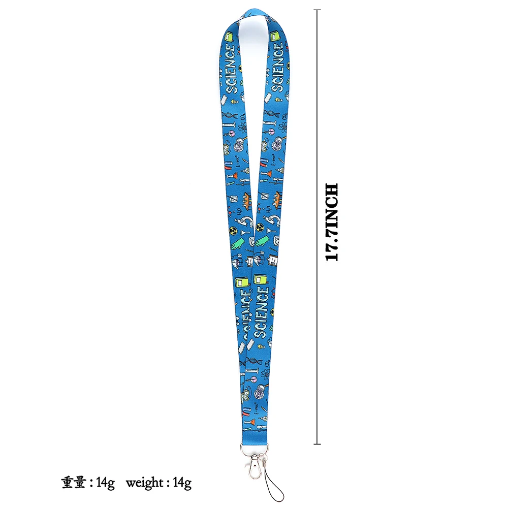 Chemical Colorful Cool Lanyards Key Neck Strap Lanyards ID Badge Holder Keychain Key Holder Hang Rope Keyrings Accessories Gifts - Image 2