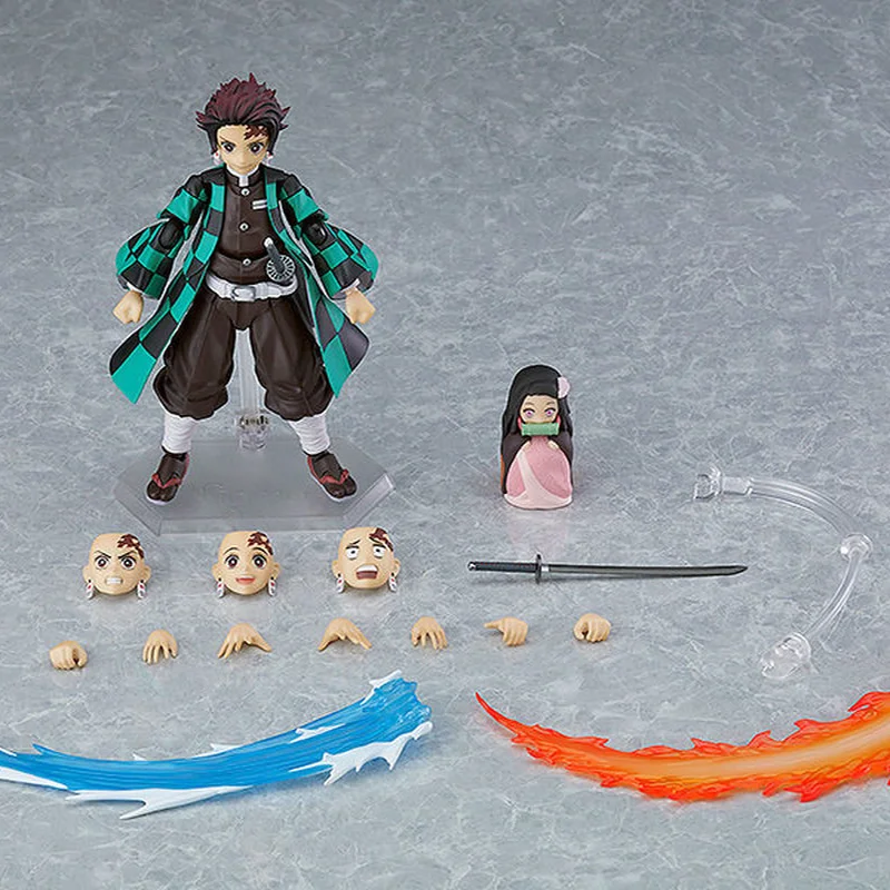 Figma Anime Figure Demon Slayer: Kimetsu No Yaiba Tanjiro Kamado 498 Nezuko Kamado 508 Car And Desktop Decoration Toy Gift view 3
