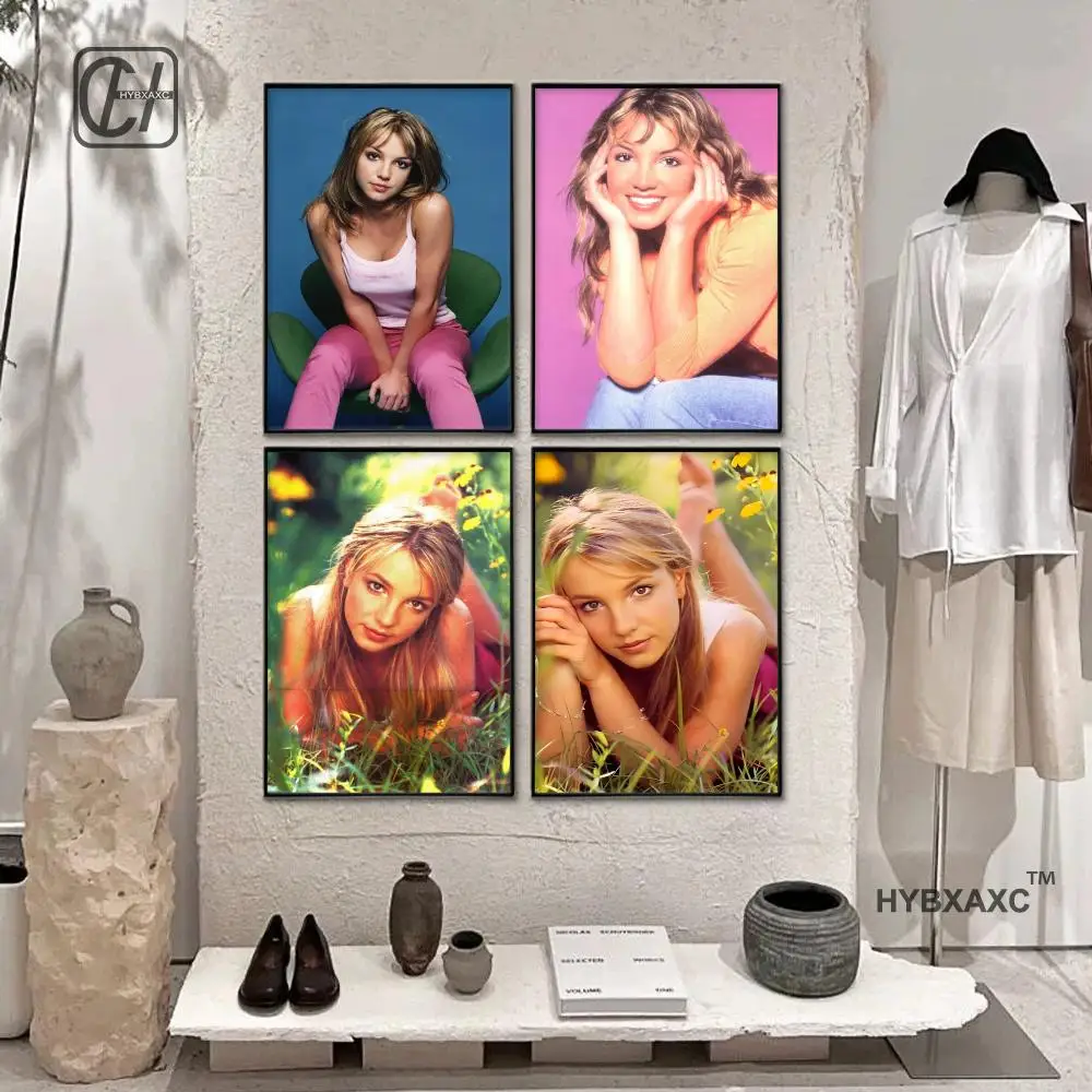 Singer B-Britneys spears Poster Modern PP Paper Wall Decorative for Cafe Office Bar Home Wall Decor Gift