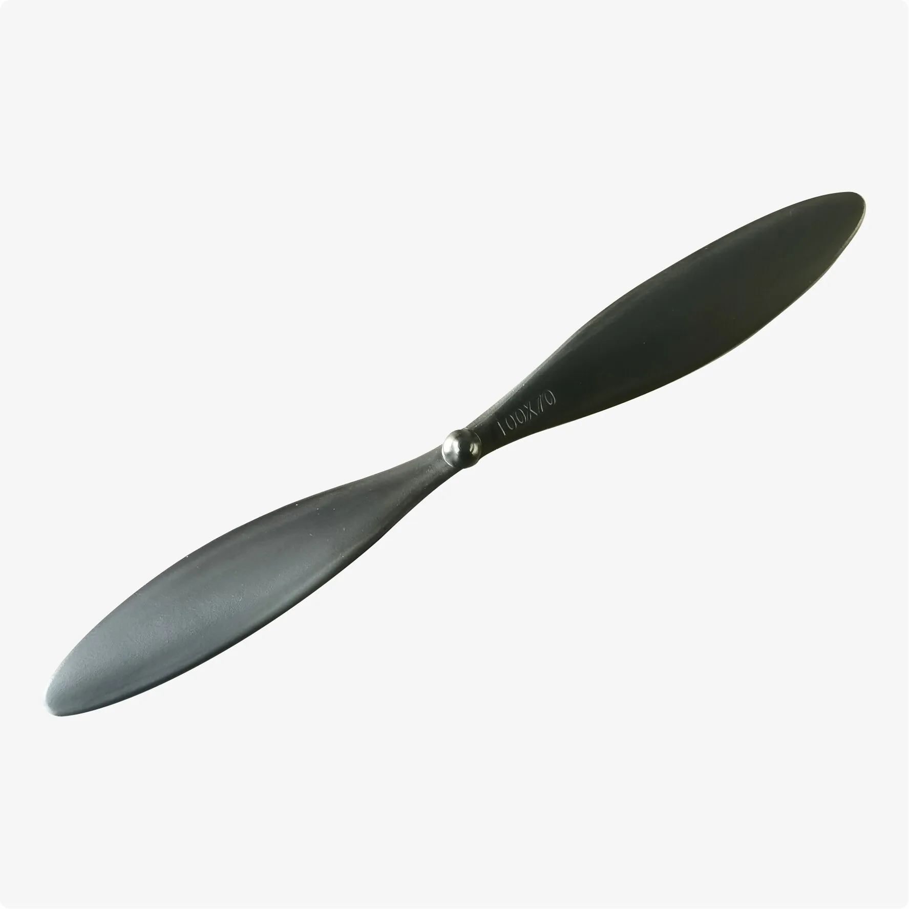 2PCS 100x70mm Slow-flying Propeller Length 100mm Hole Dia 1mm 2-Blade Paddle Light Weight Props for RC Airplane 6-7mm Motor