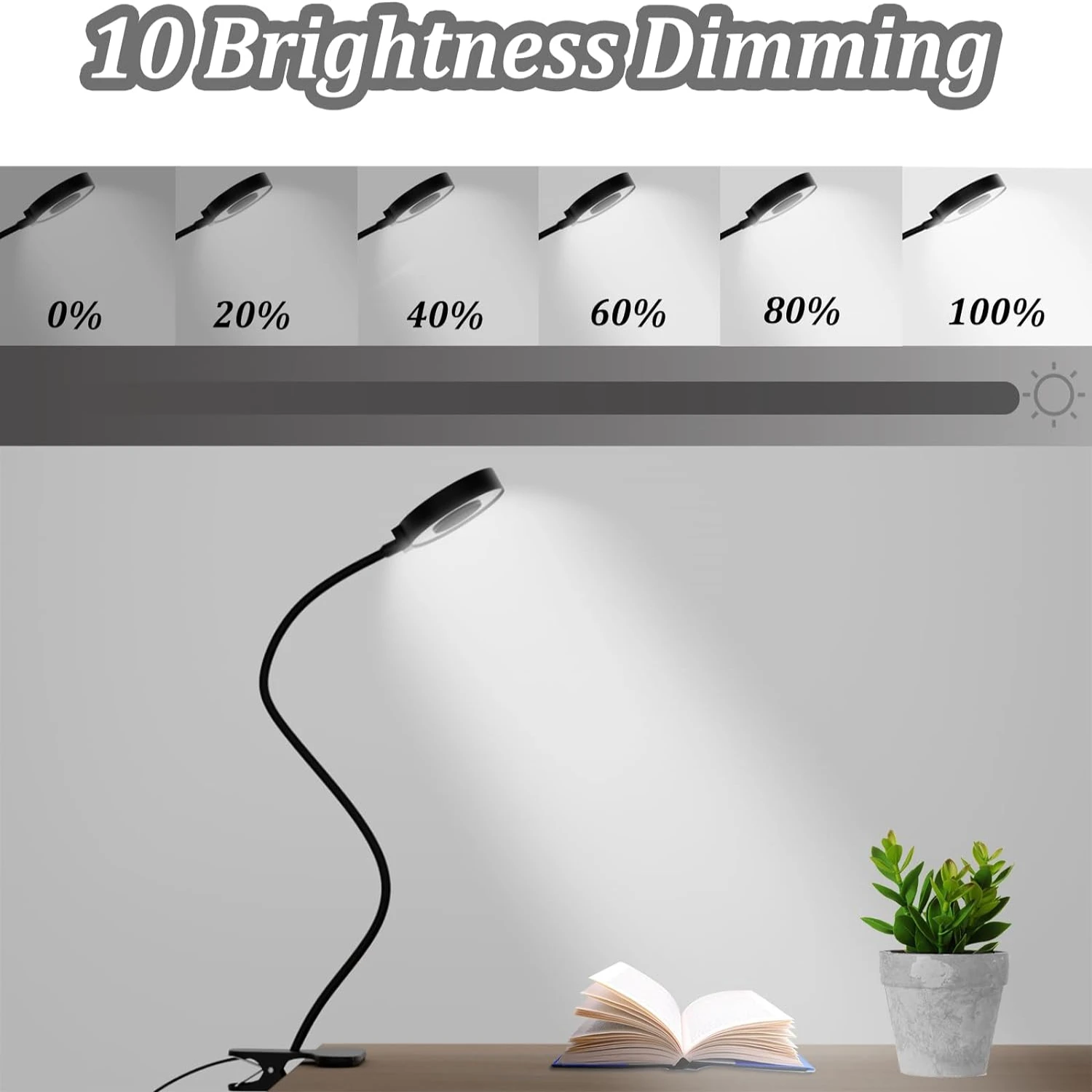 

Stylish and Portable Clip-On LED Desk Lamp - A Must-Have Lighting Solution for Ultimate Convenience and Modern Style! Brighten u