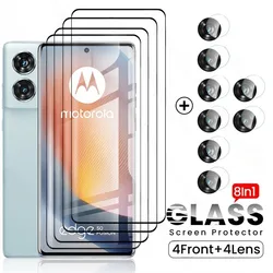 8To1 9D Tempered Glass Curved Screen Protectors For Motorola Edge 50 Pro 5G Camera Glass Moto Edge50Fusion Edge50 Fusion 2024