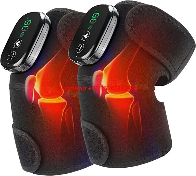 

Nowcozy Cordless Knee Massager Shoulder Brace with Heat 3-In-1 Heated Knee Elbow Shoulder Brace Wrap Vibration Knee Heating Pad