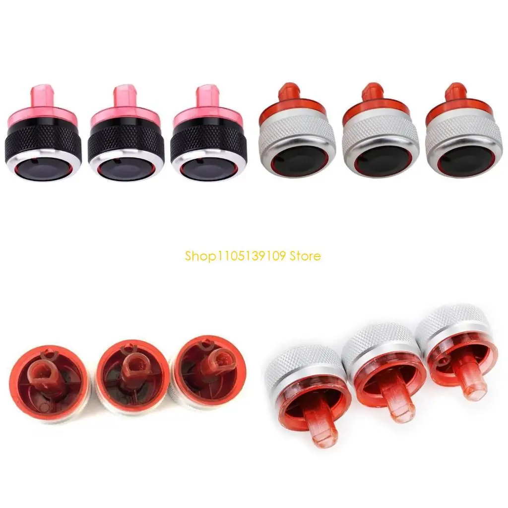 

P5ED Set Of 3 Air Conditioning Climate Control Knob Button Switch Easy Installation Suitable For 206 207 Car Interior Comfort