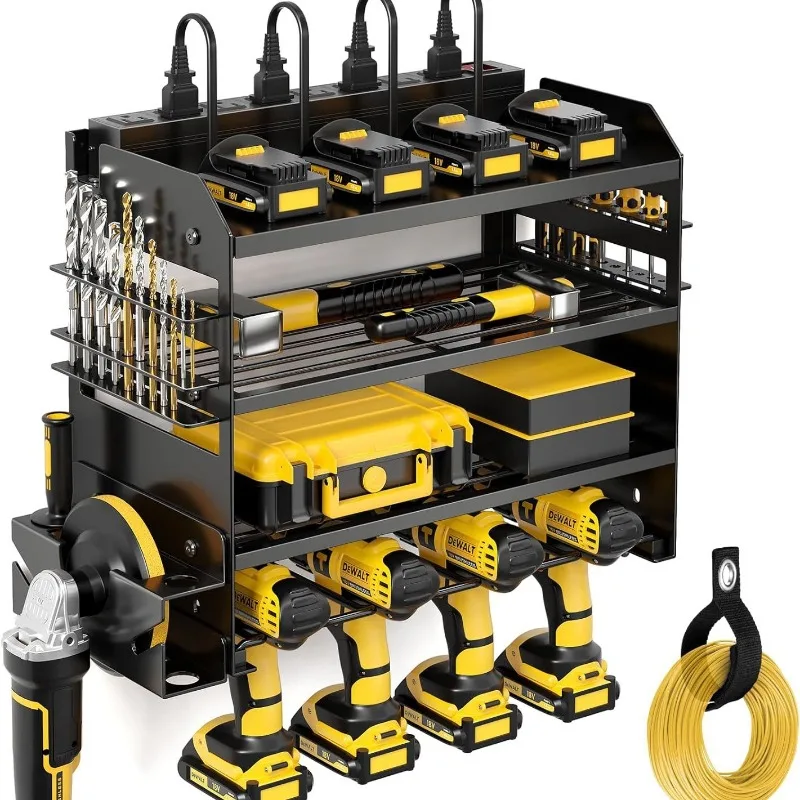 Ferramentas de parede rack ferramentas elétricas suporte de armazenamento de garagem multi-purpose suporte de moinho de broca elétrica organizador de 