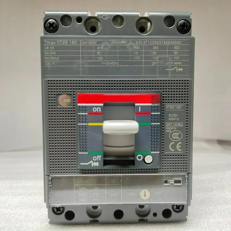 XT2S160 R1 circuit breaker fixes the triode strip front terminal and thermomagnetic release