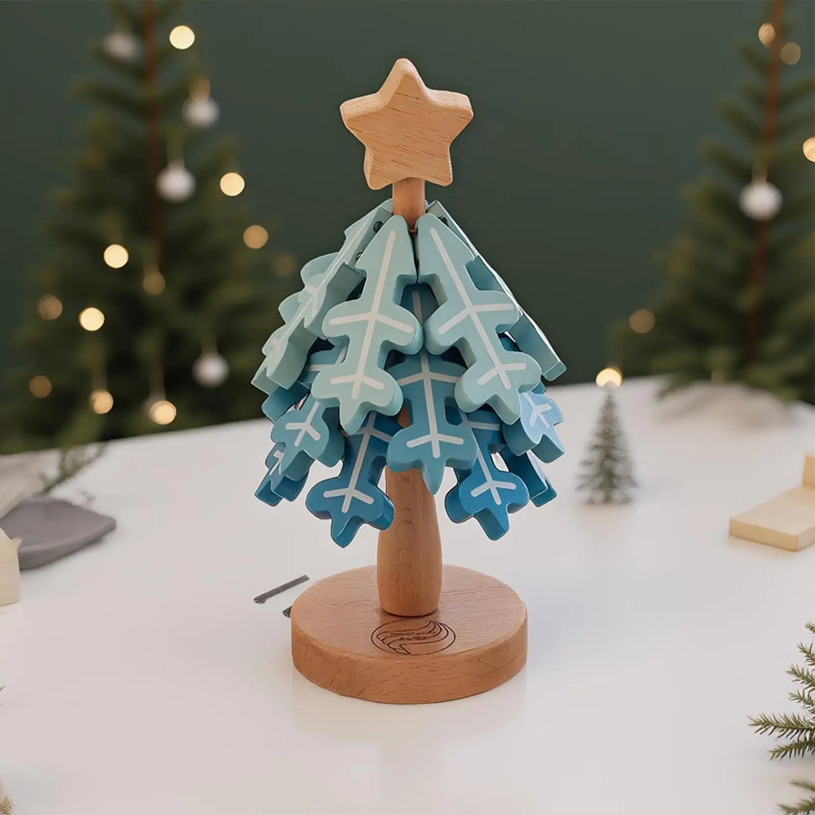 Wooden Tree Trivet Heat Resistant Hot Pot Holders Christmas Tree Trivet for Home Restaurant Apartment Kitchen Pans Drinks Plates