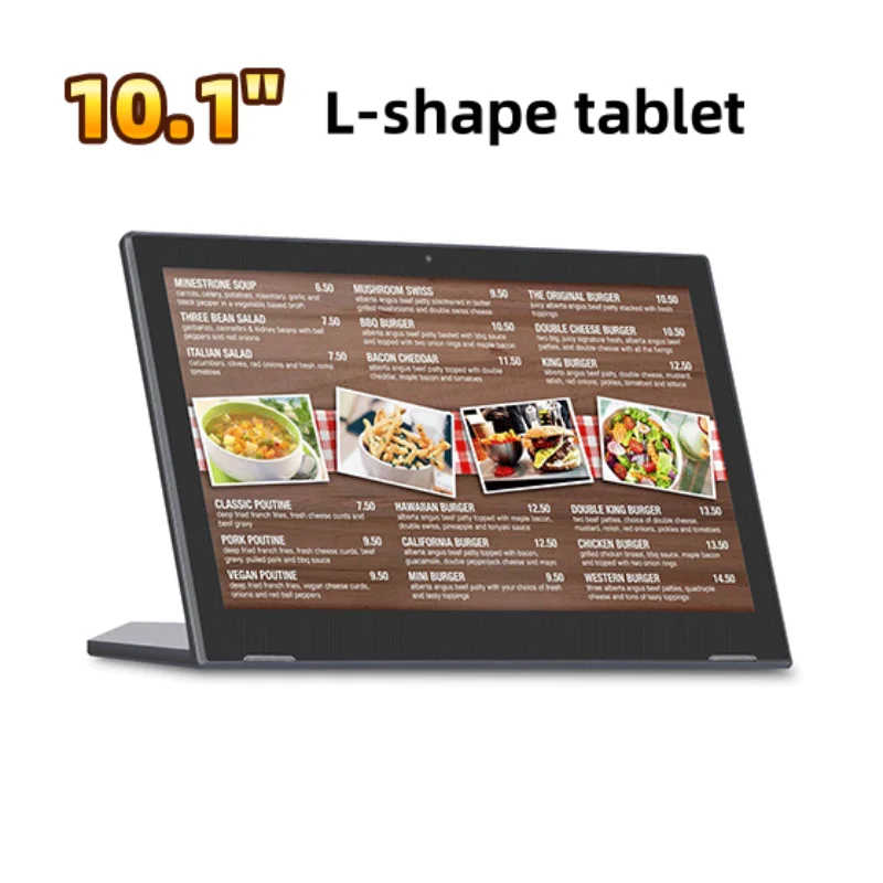 10.1Inch capacitive touch screen android tablet pc L-Type Interactive Digital Signage Desktop tablet android Commercial Tablet