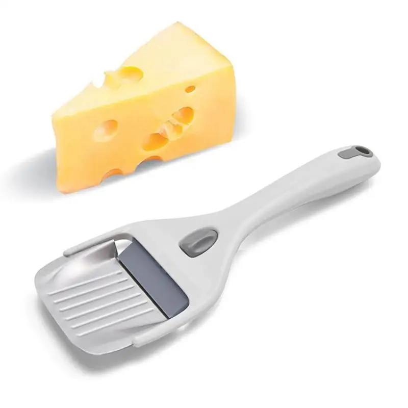 〔R〕Cortador de queso, herramienta de cocina, rallador de queso de acero inoxidable, cortador de mantequilla y chocolate, mango ergonómico, fácil de usar