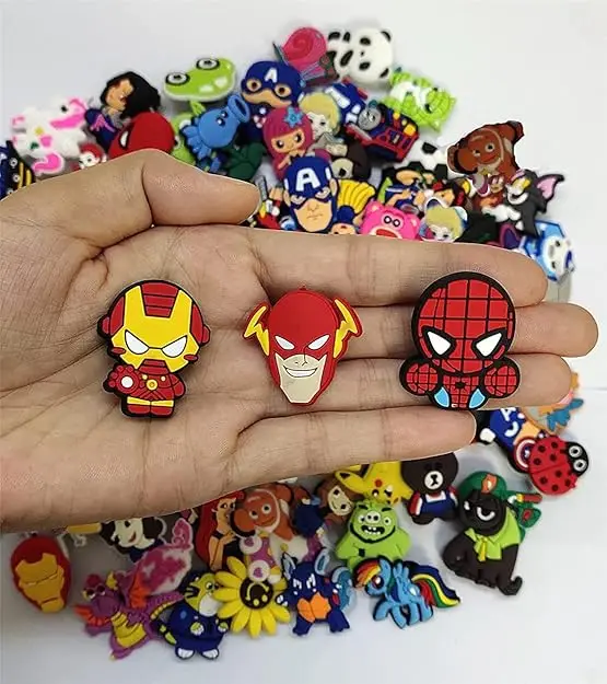 Random 10-50Pcs MINISO Sanrio Series Shoe Charms For Sandals Premium Quality PVC Shoe DIY Decorations Accessories Christmas Gift image 2