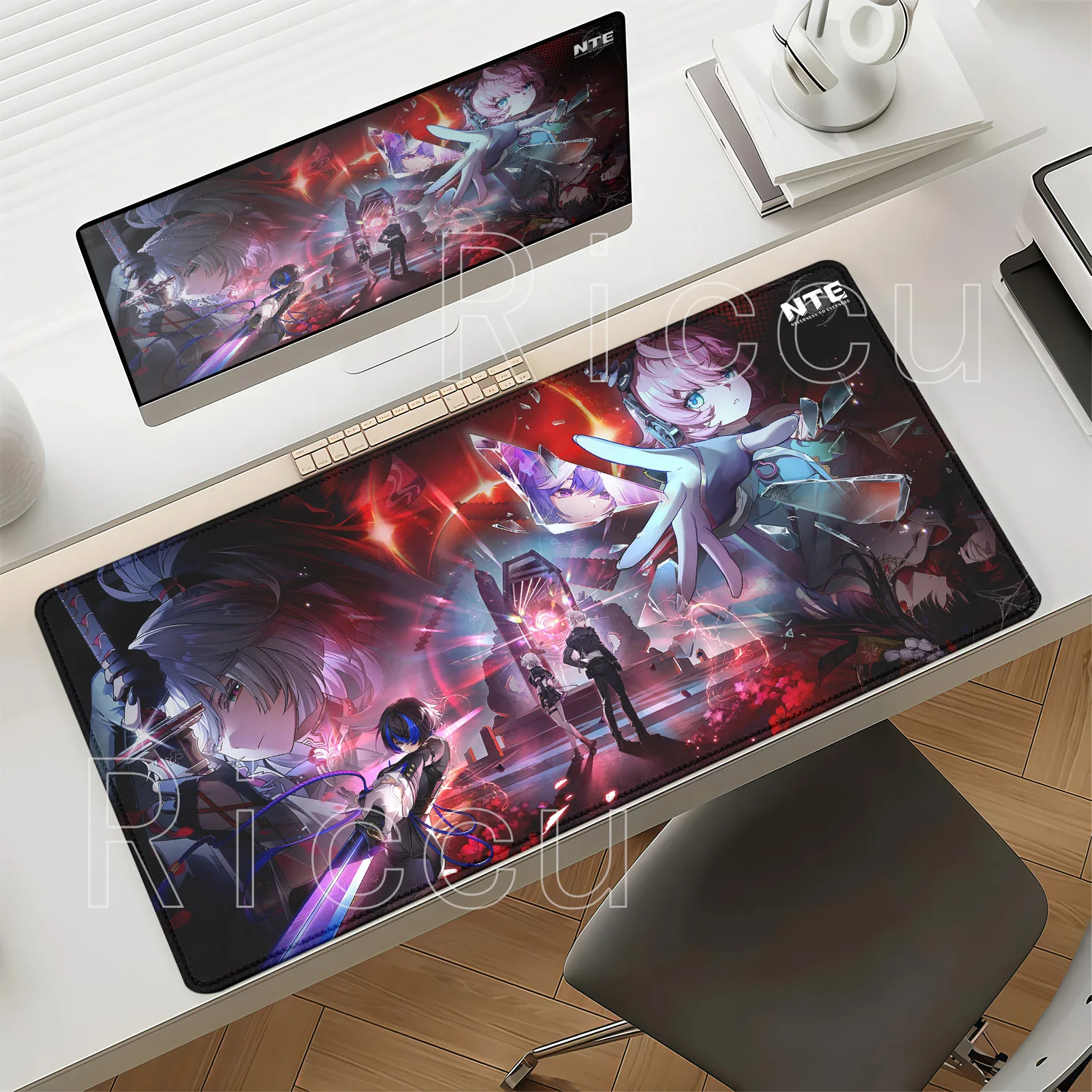 ‌Blackbird Gaming NTE Neverness To Everness Anime Girl Mouse Pad Non-Slip Rubber Office Mousepad HD Printing Overlock Desk Mat